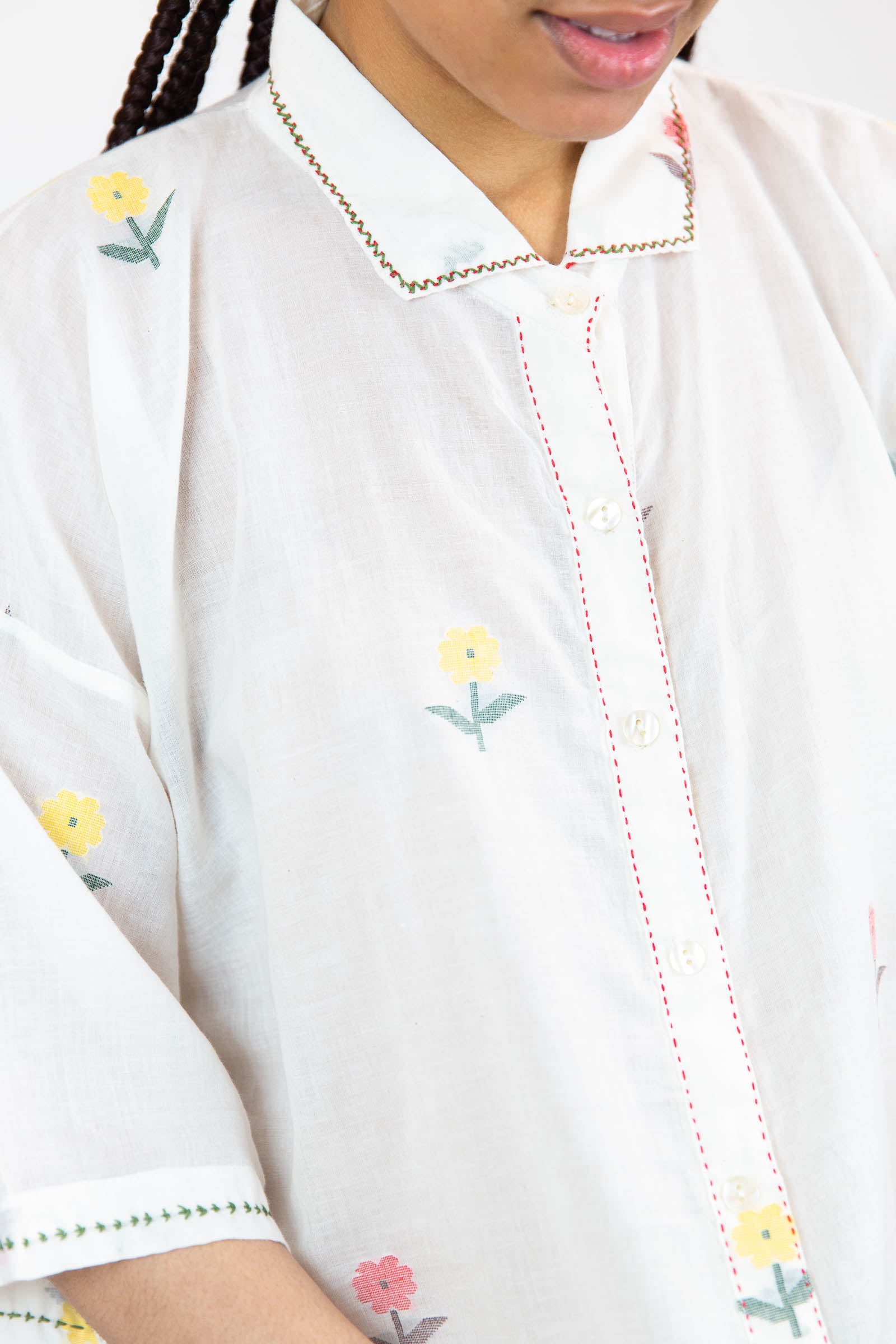 Jamdani Cotton Buttondown
