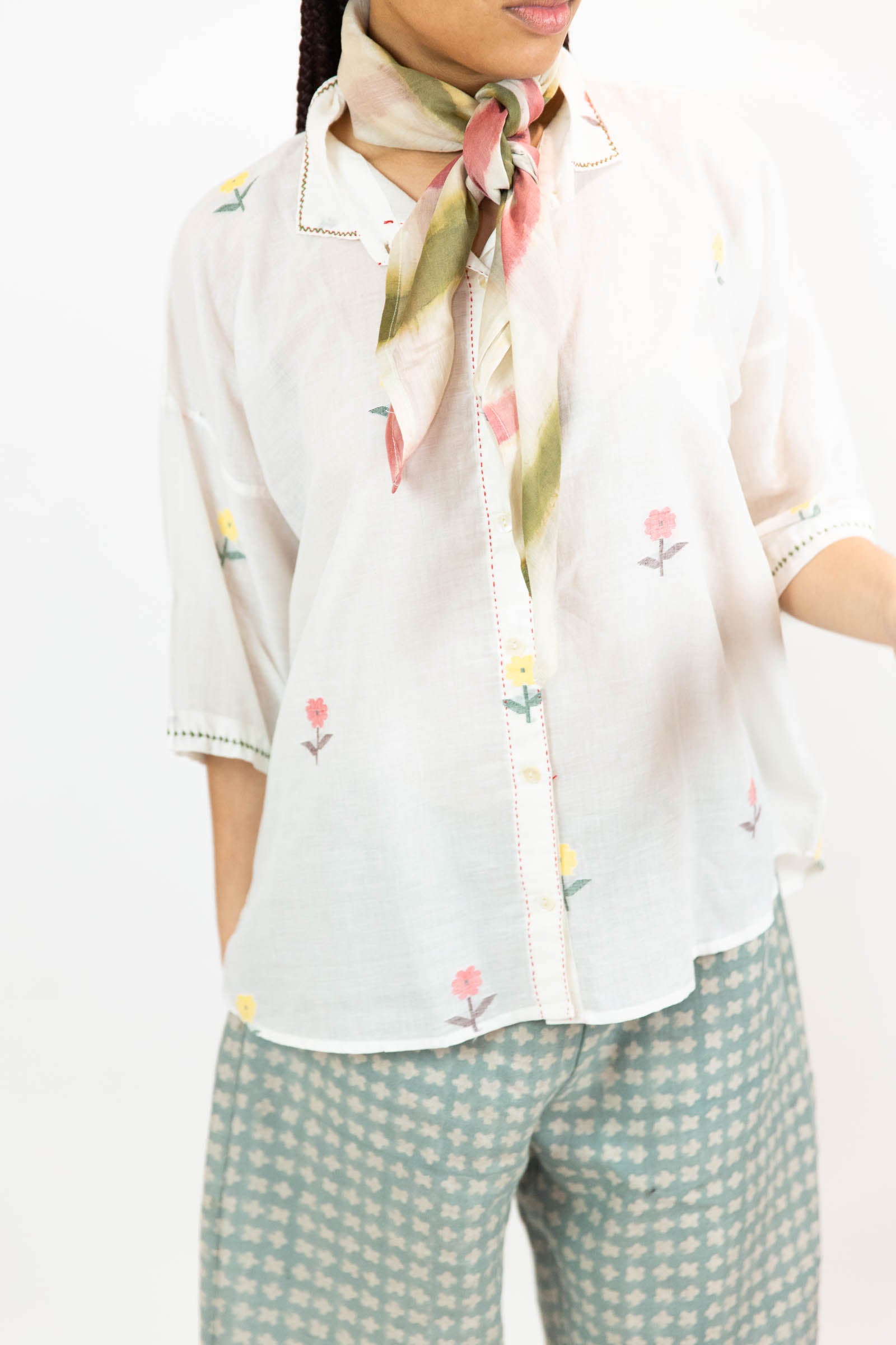 Jamdani Cotton Buttondown