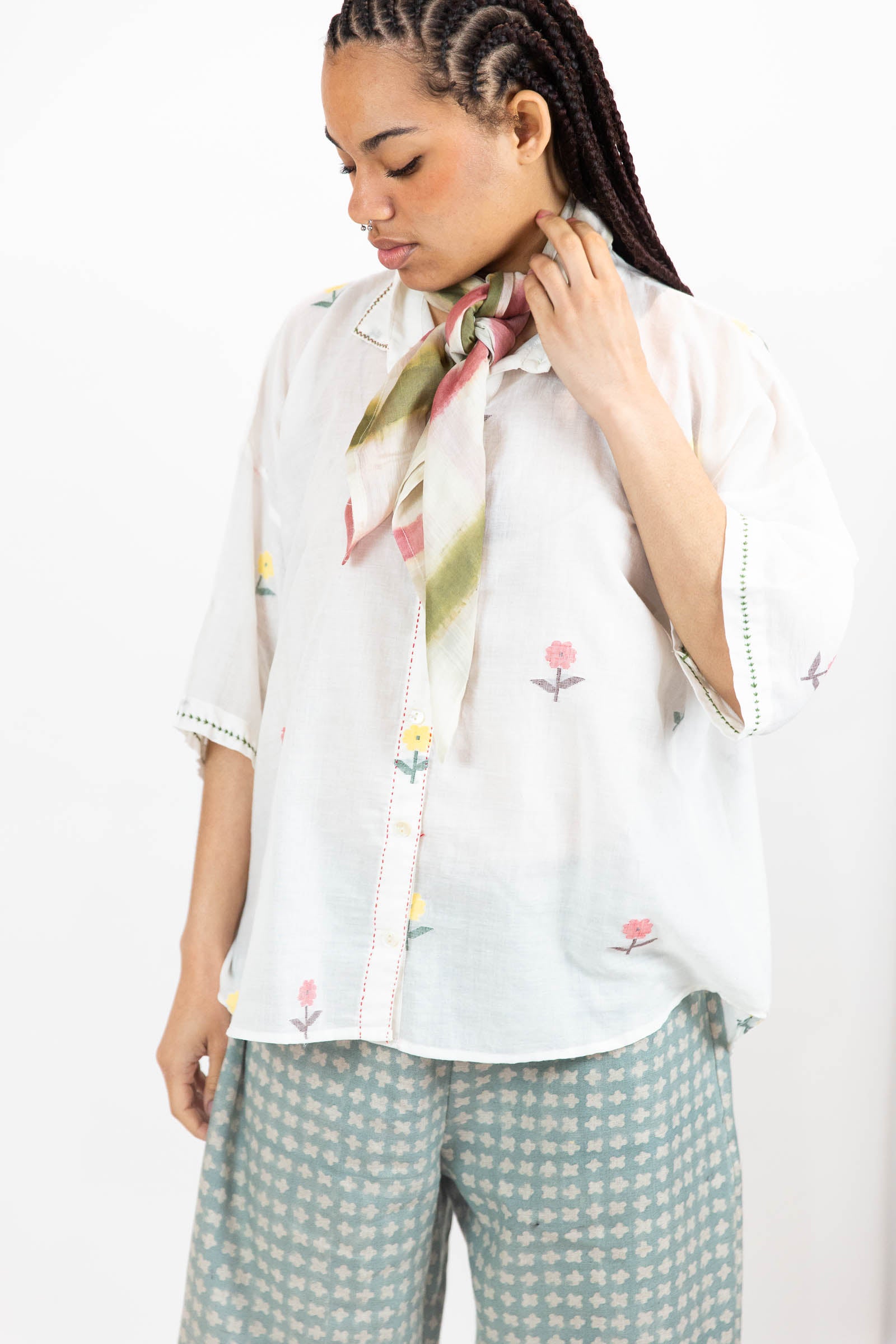 Jamdani Cotton Buttondown