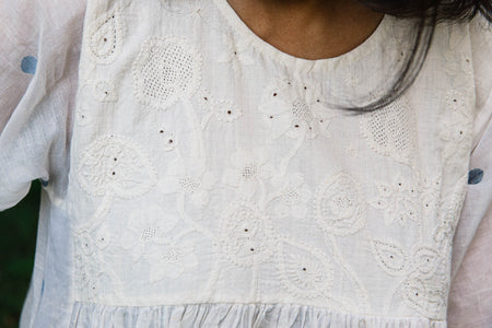 chikankari work dress