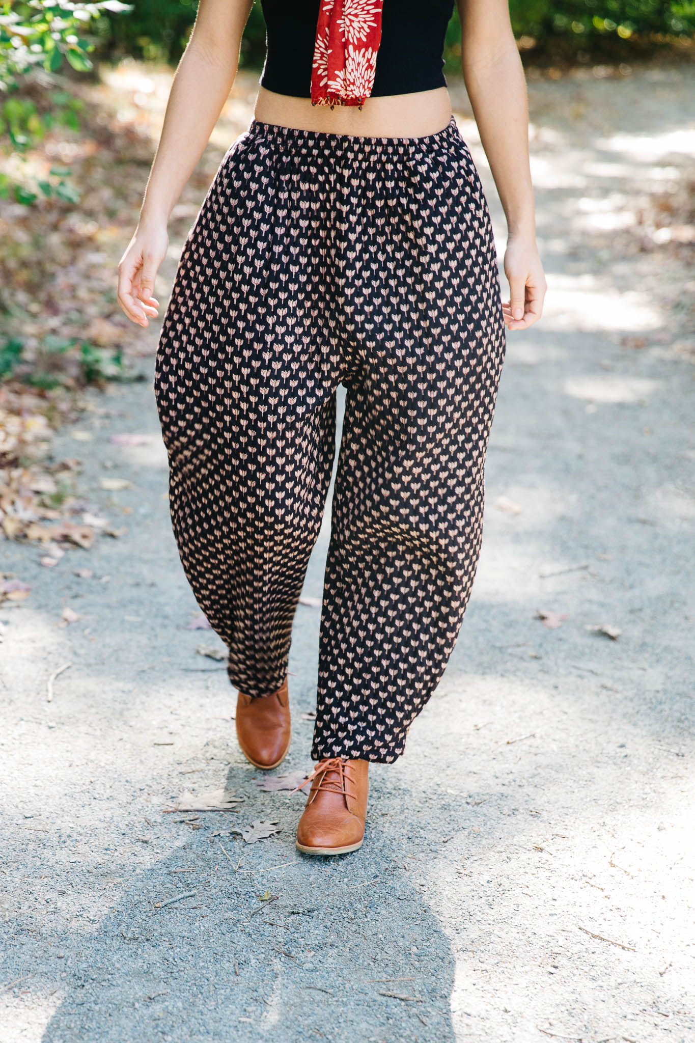 balloon elastic waist pants