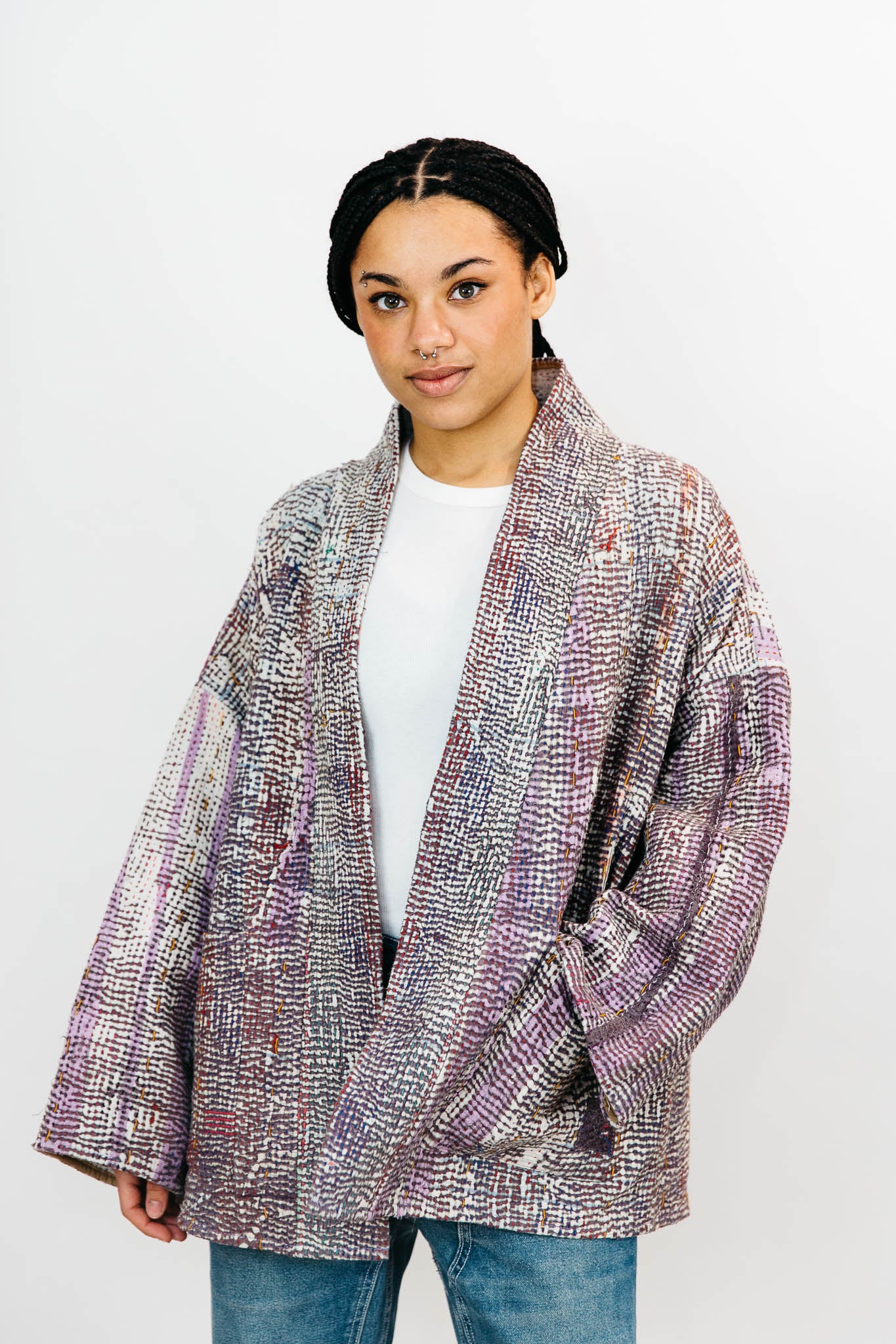 vintage kantha quilt jacket