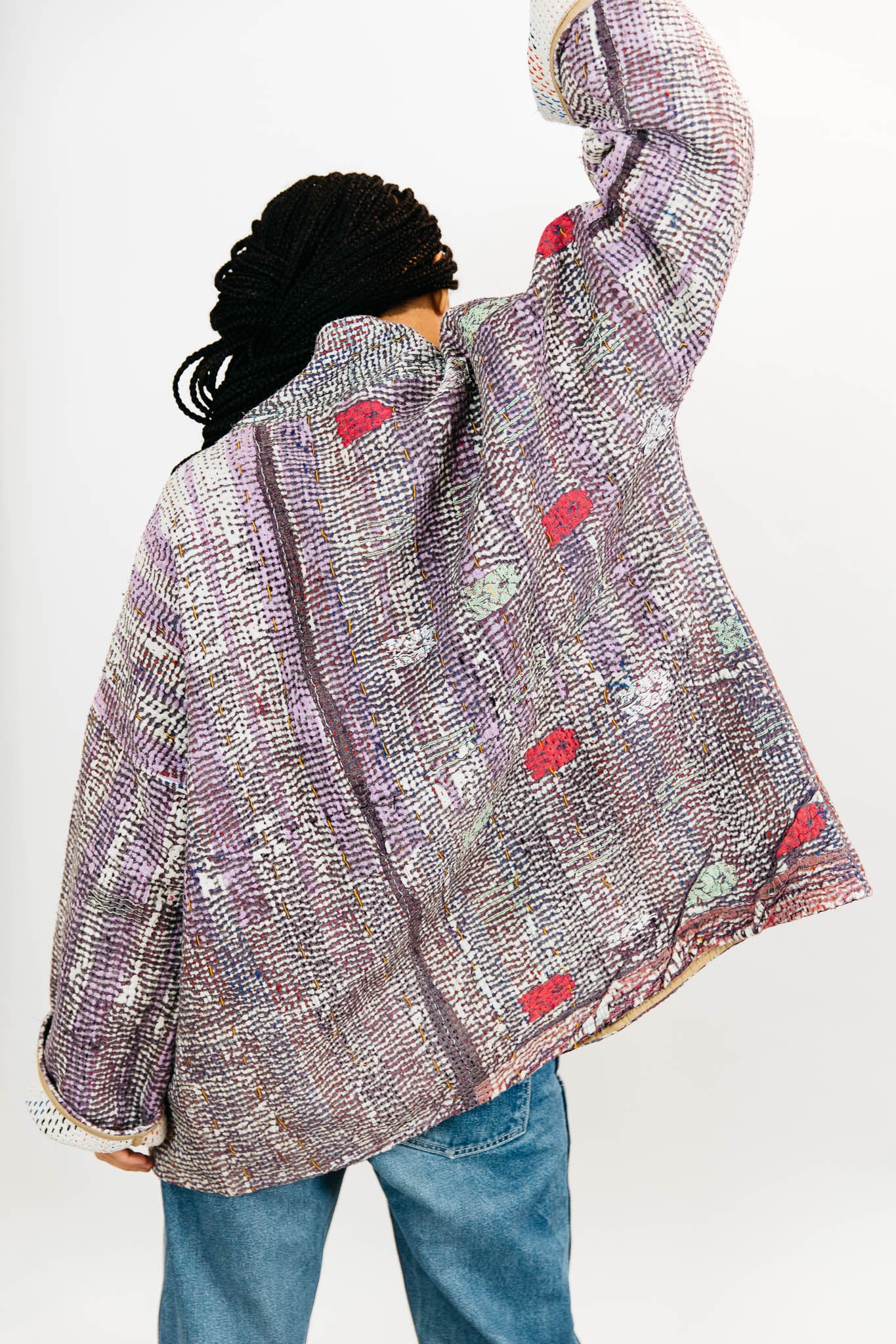 vintage kantha quilt jacket