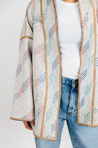 reversible kantha jacket