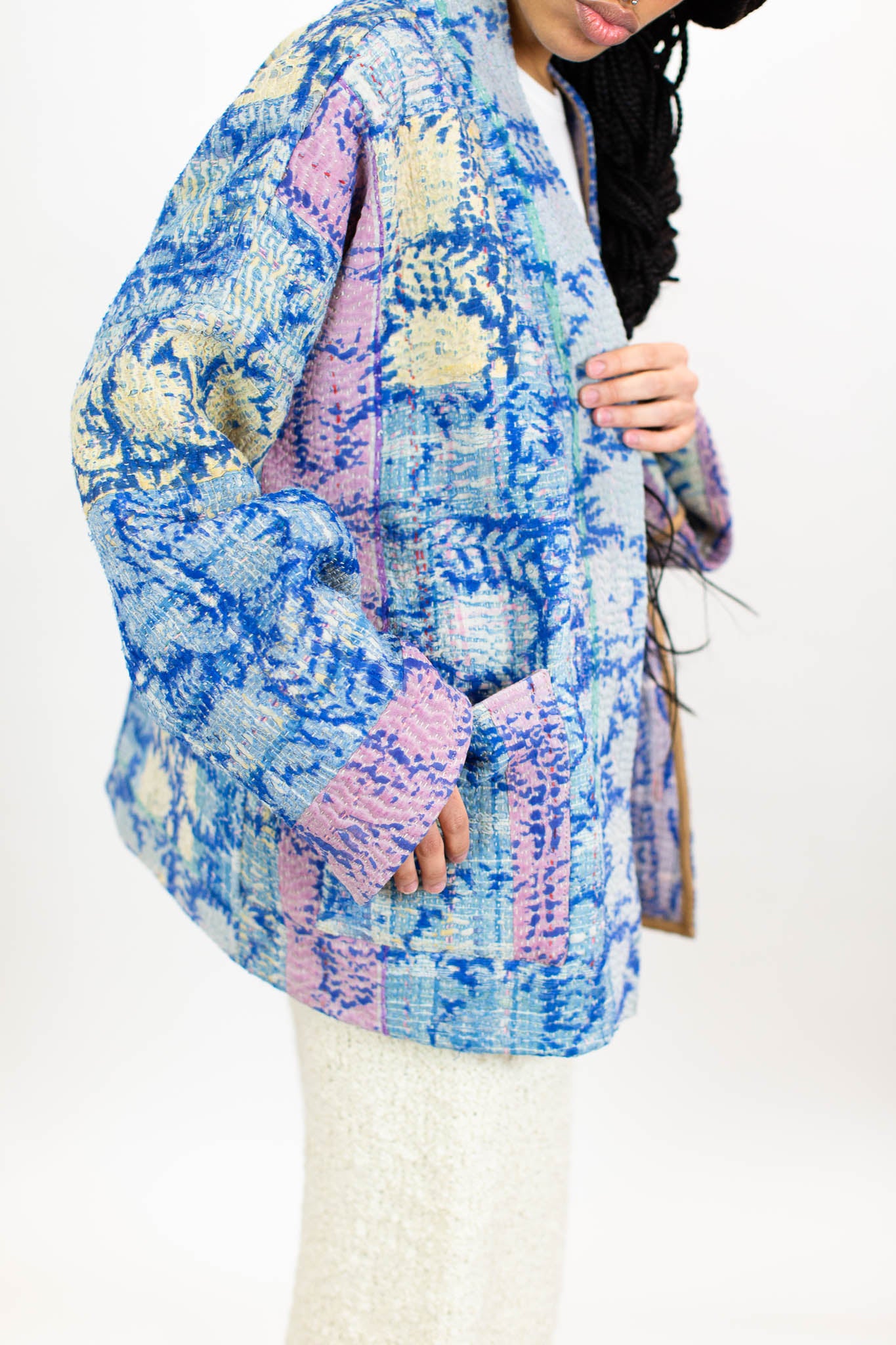 vintage kantha quilt jacket