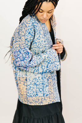 sustainable kantha quilt jackets