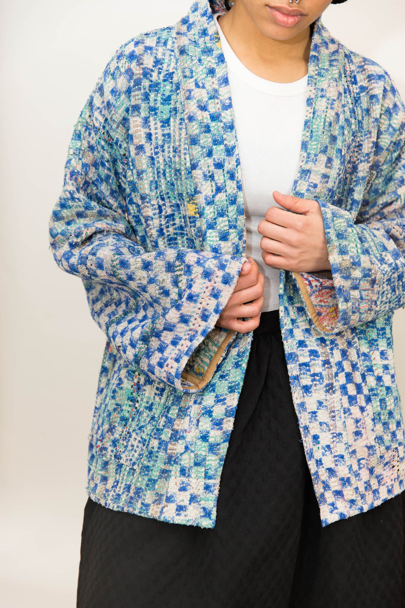 kantha quilt kimono jacket