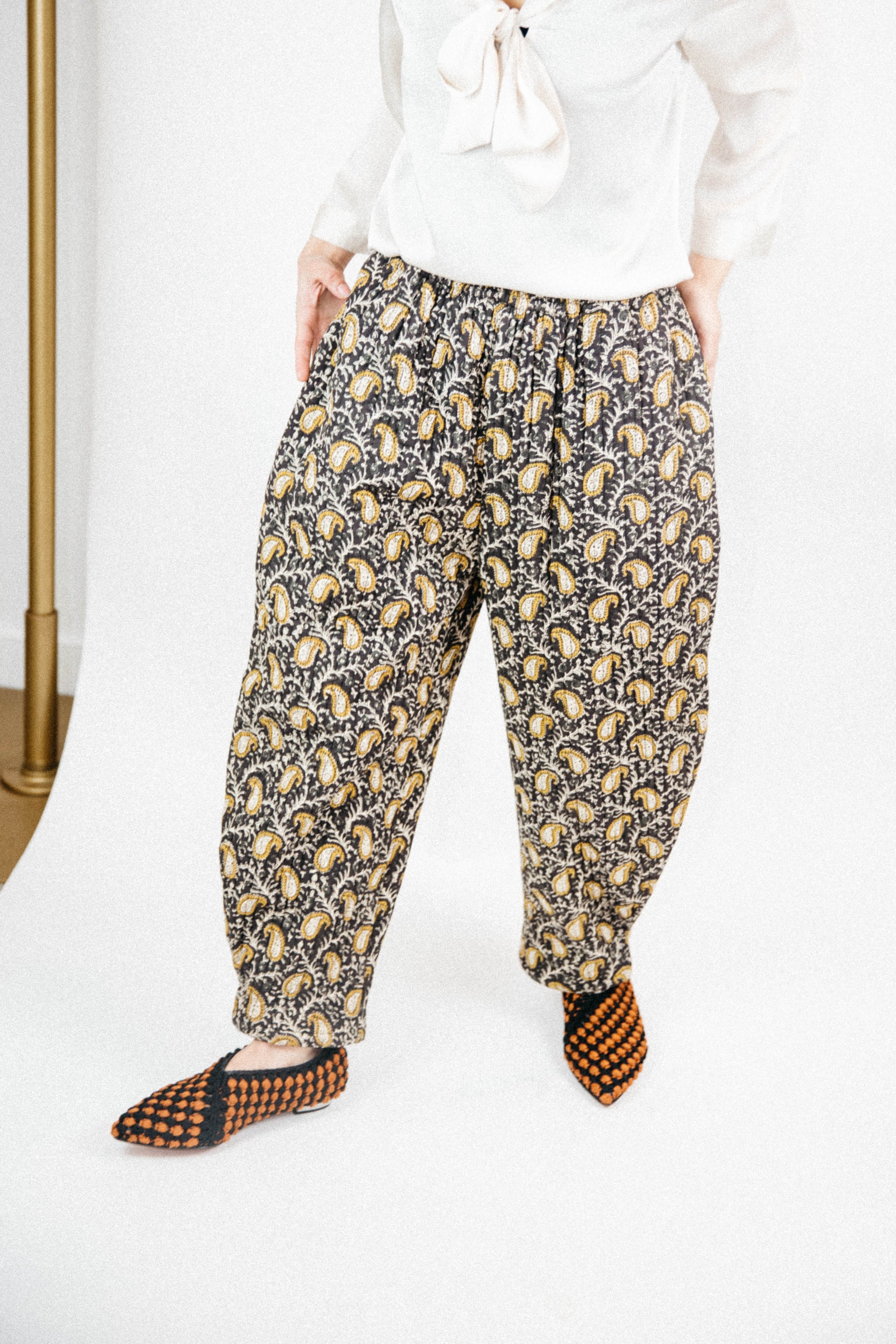 Cozy cotton quilted pants