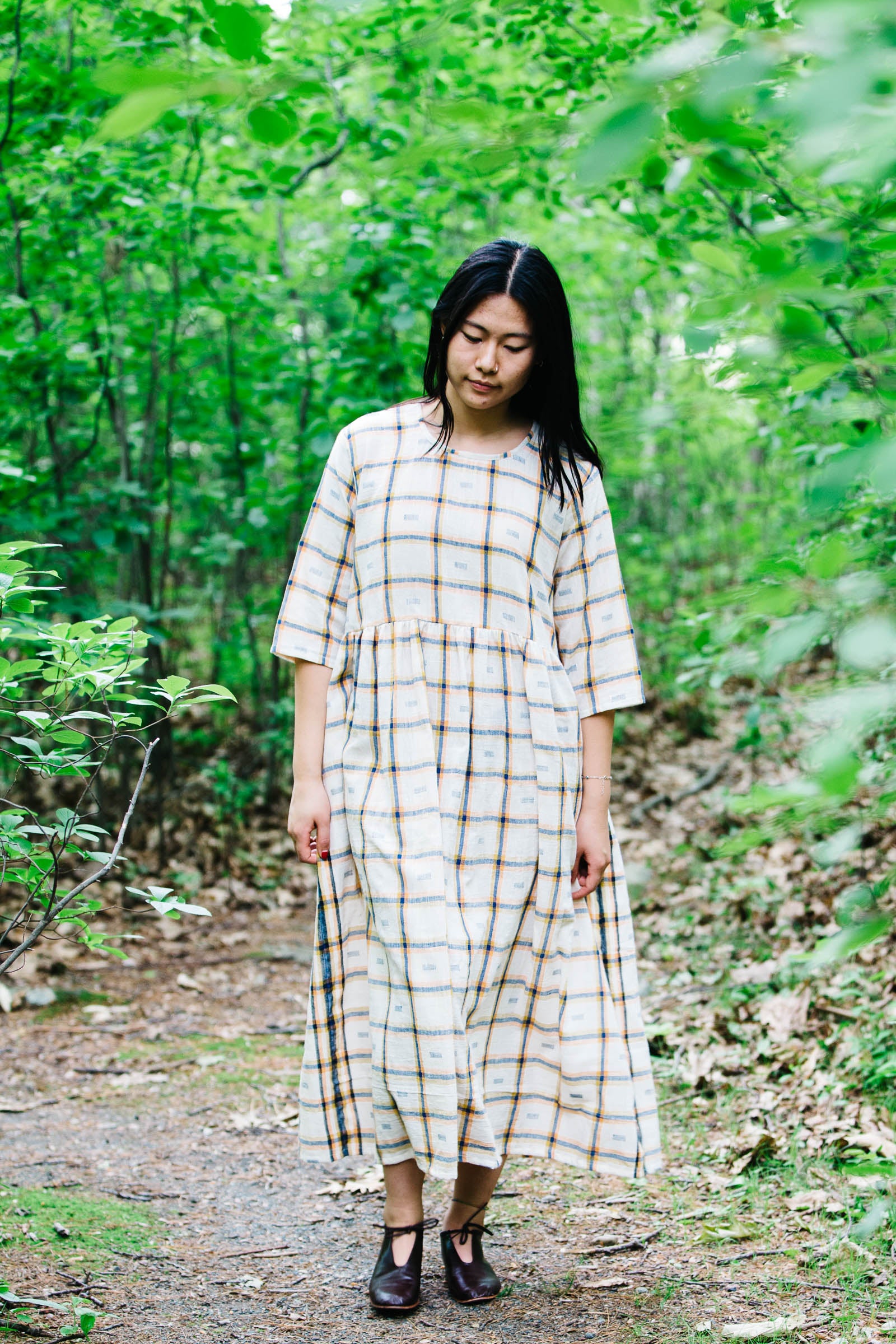 Doree Dress in Handwoven Kala Cotton