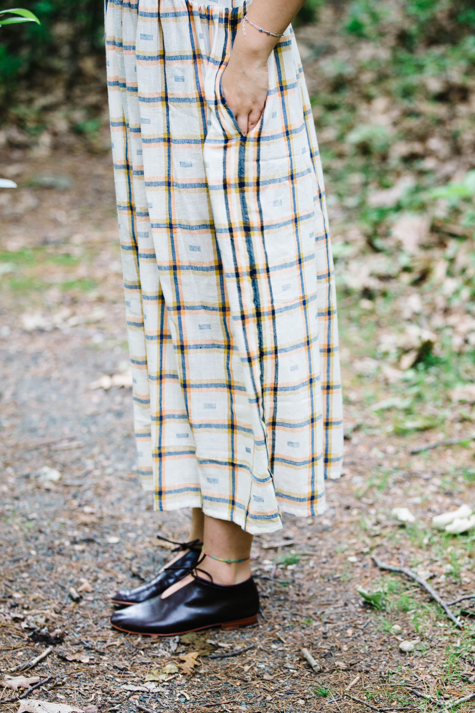 Doree Dress in Handwoven Kala Cotton