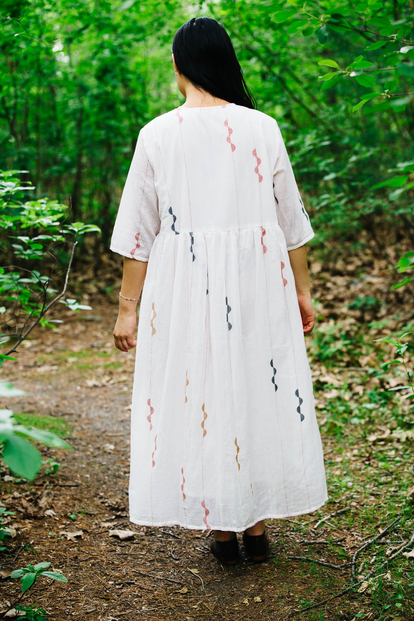 Doree Dress in Handwoven Jamdani Cotton