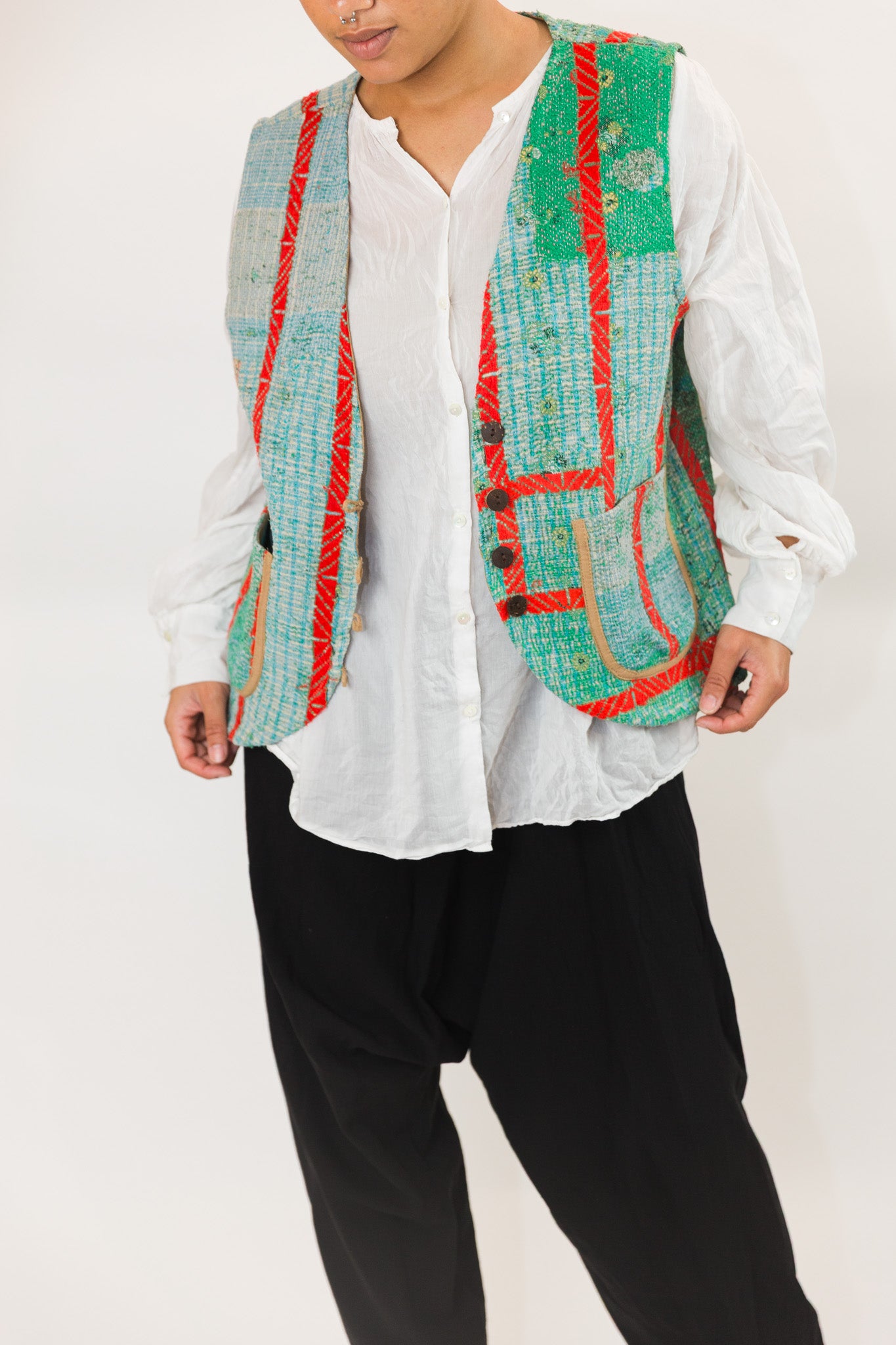 Poinsettia Patina Vest