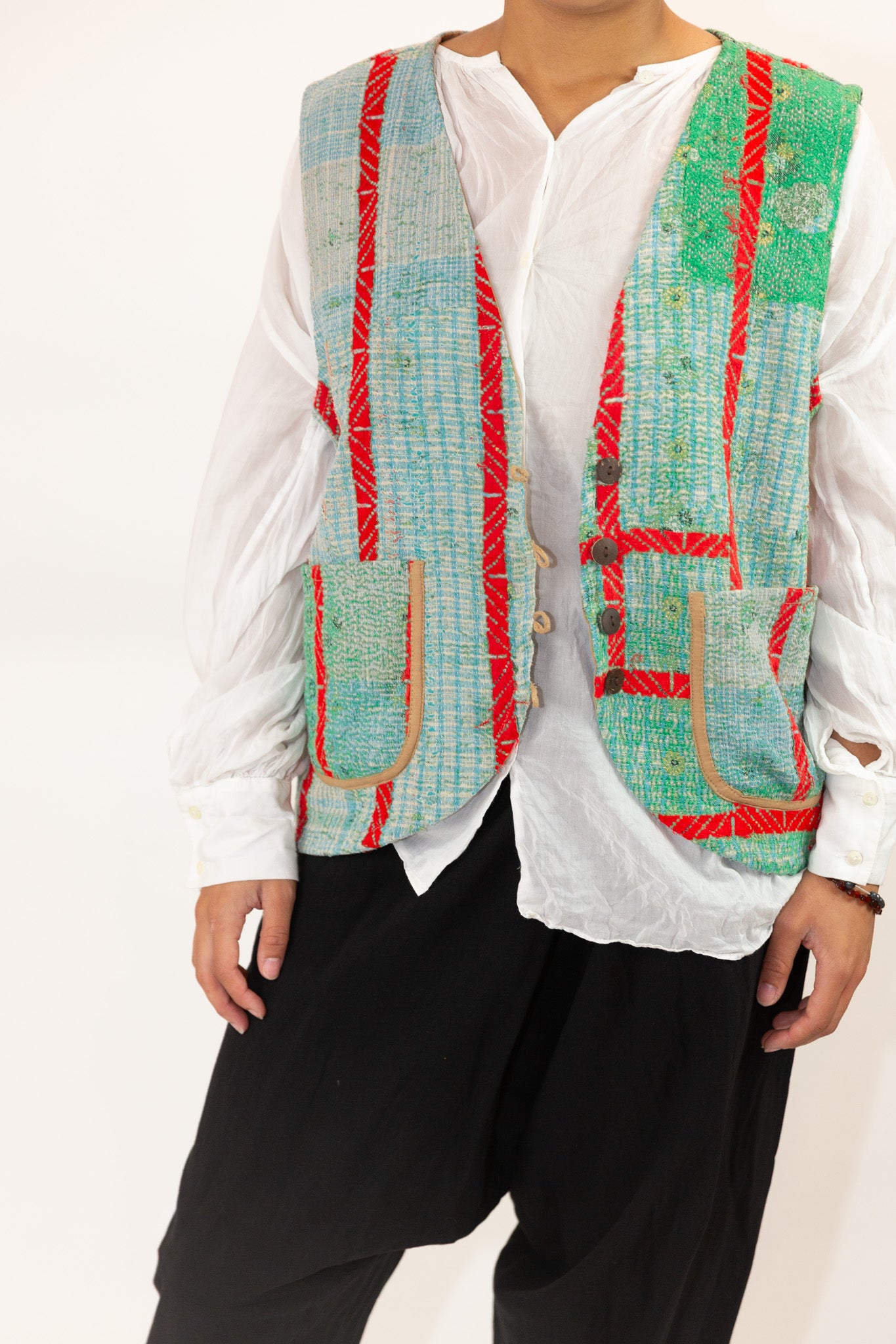 Poinsettia Patina Vest