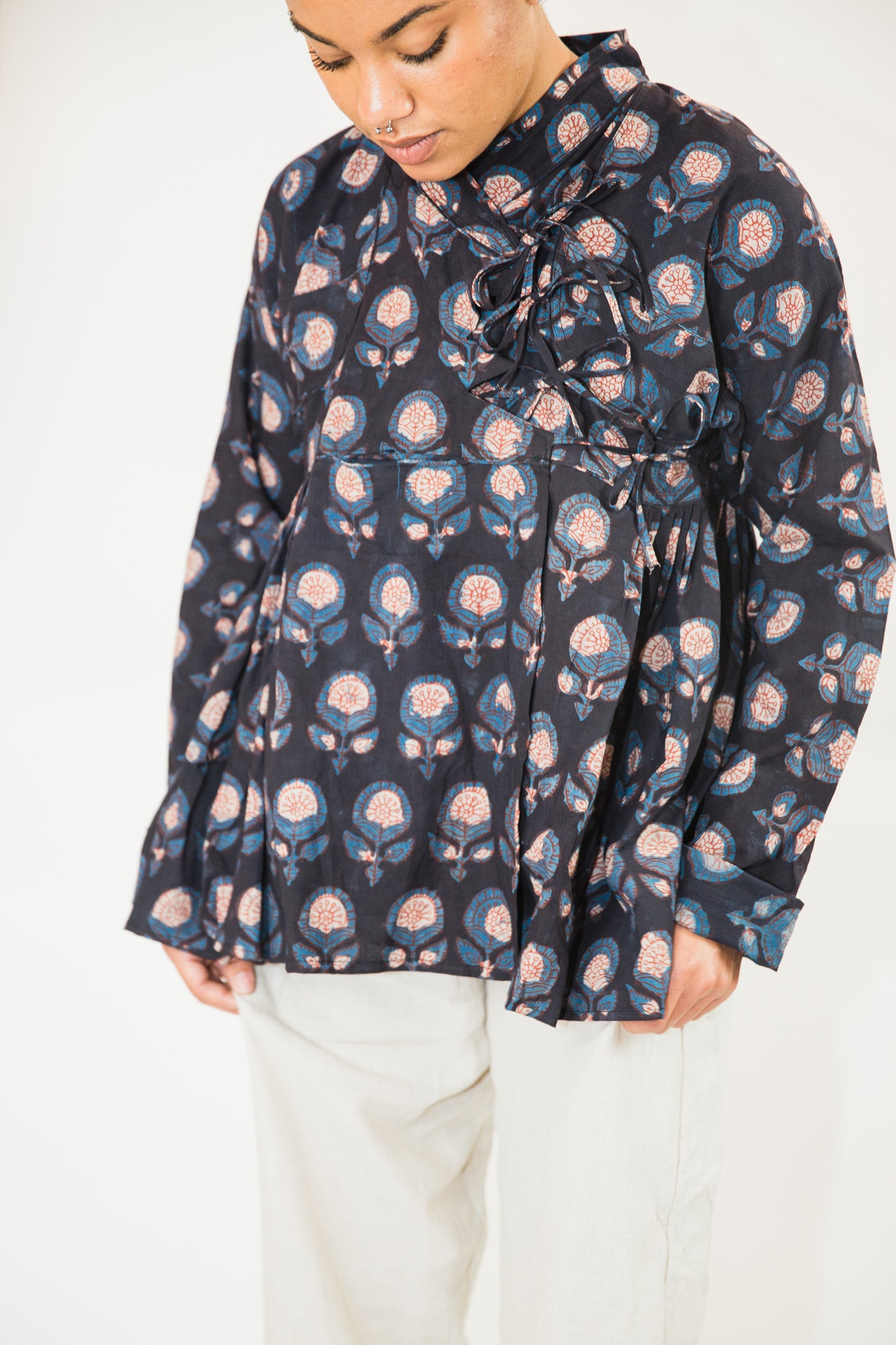 Bloom Bagru Hand Block Print Kediya Top/Jacket