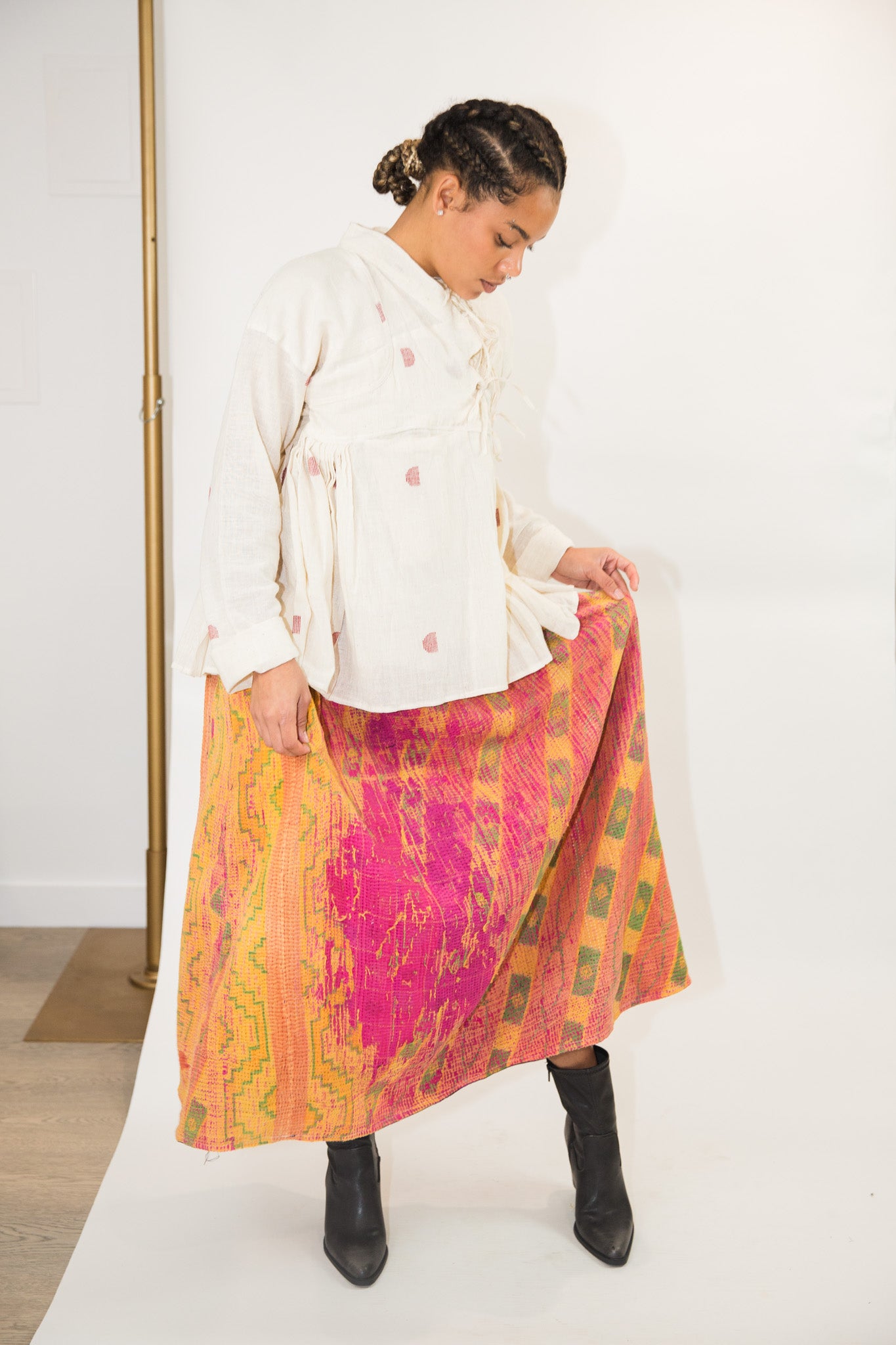 Bougainvillea Patina Skirt