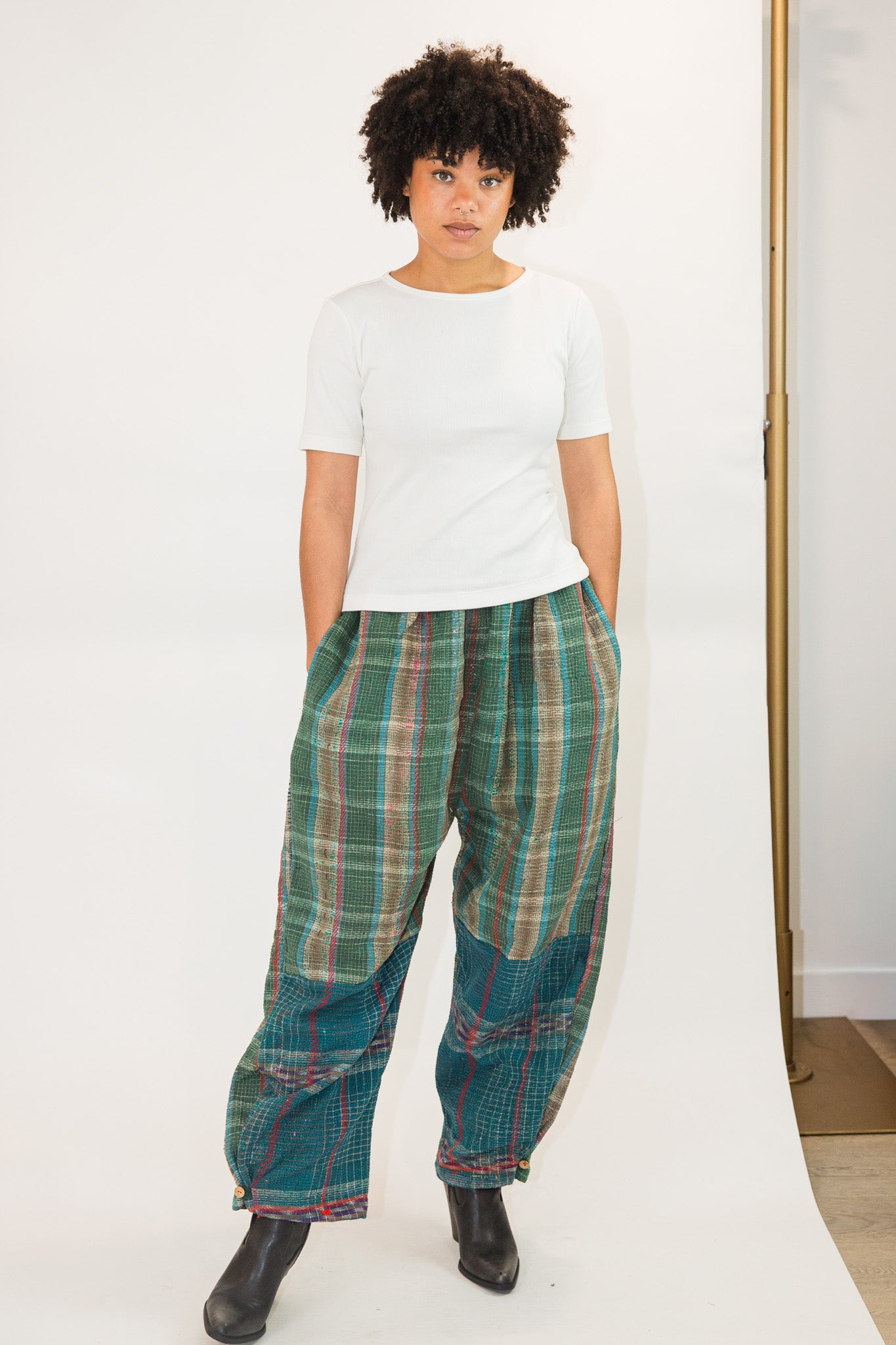 Plaid Patina Pant