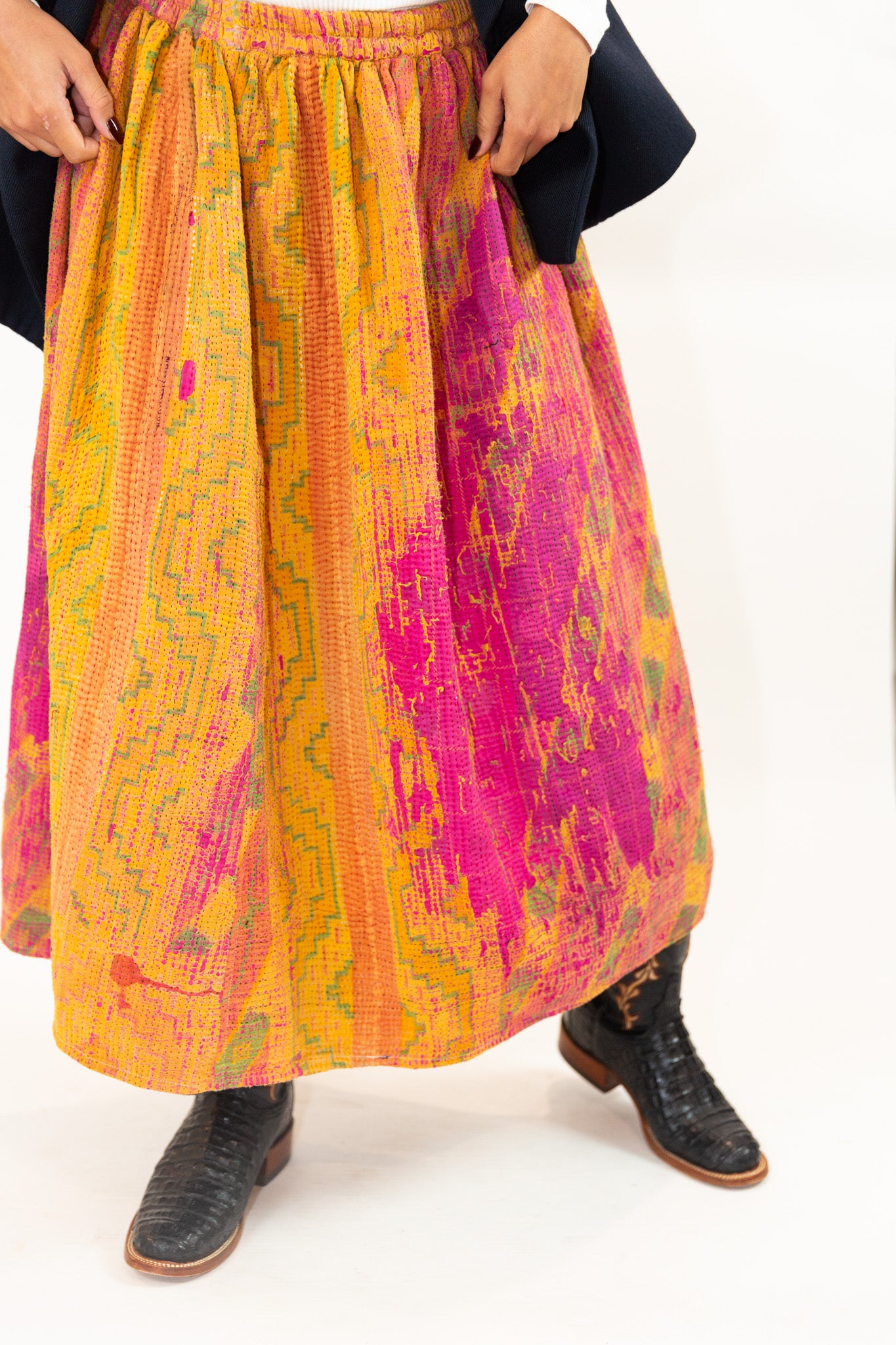 Bougainvillea Patina Skirt