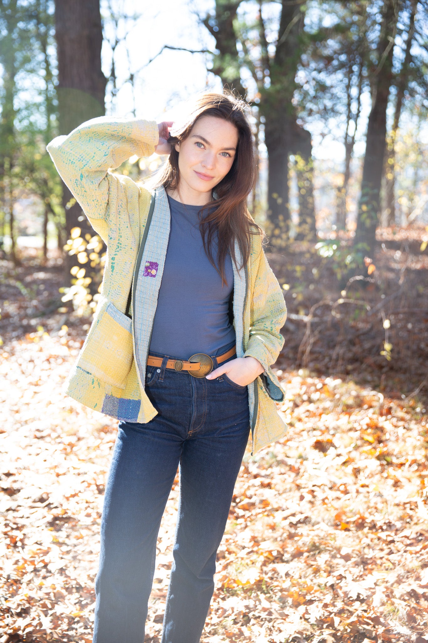 Kantha quilt jacket