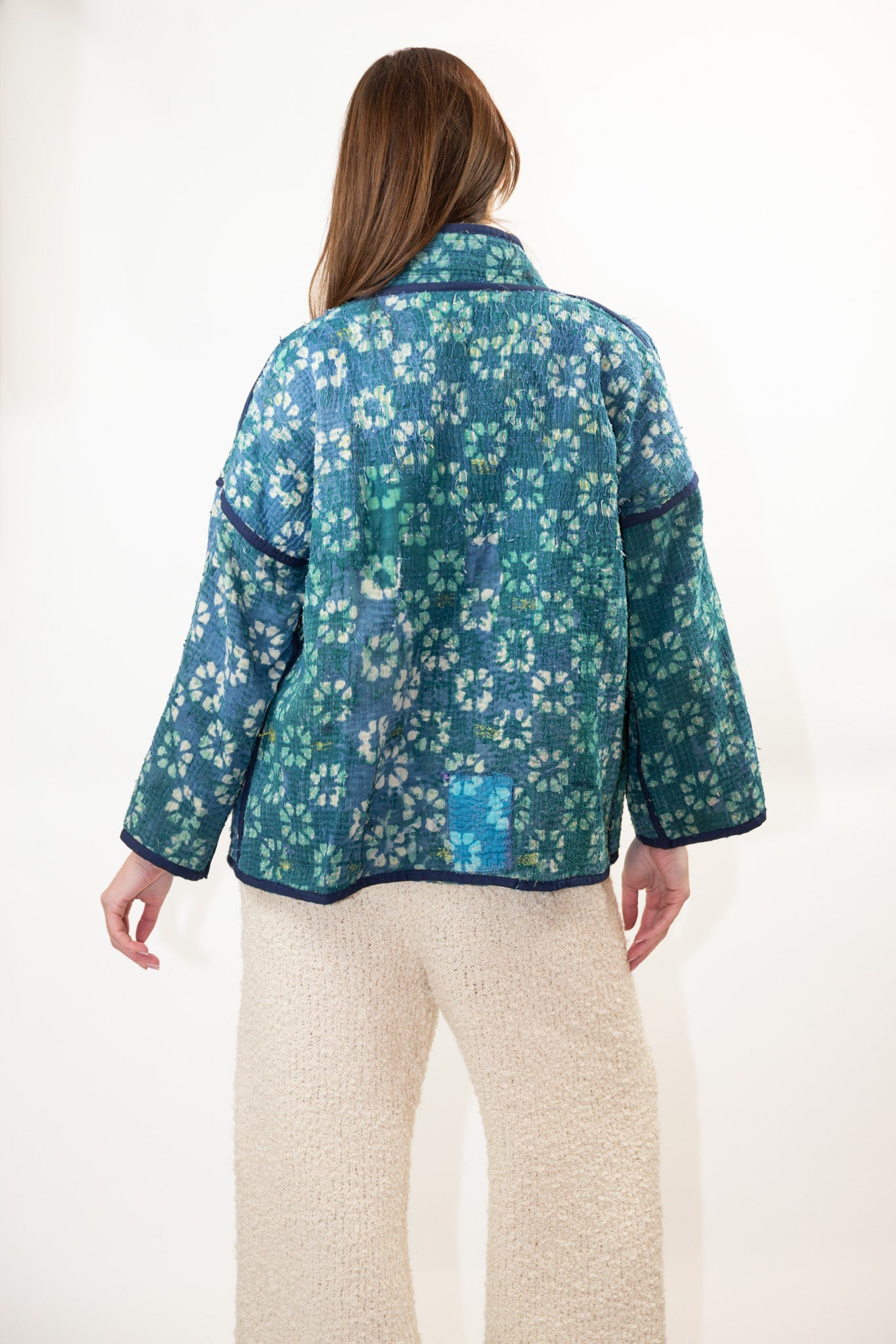 Vintage Kantha Quilt Jacket in Multi