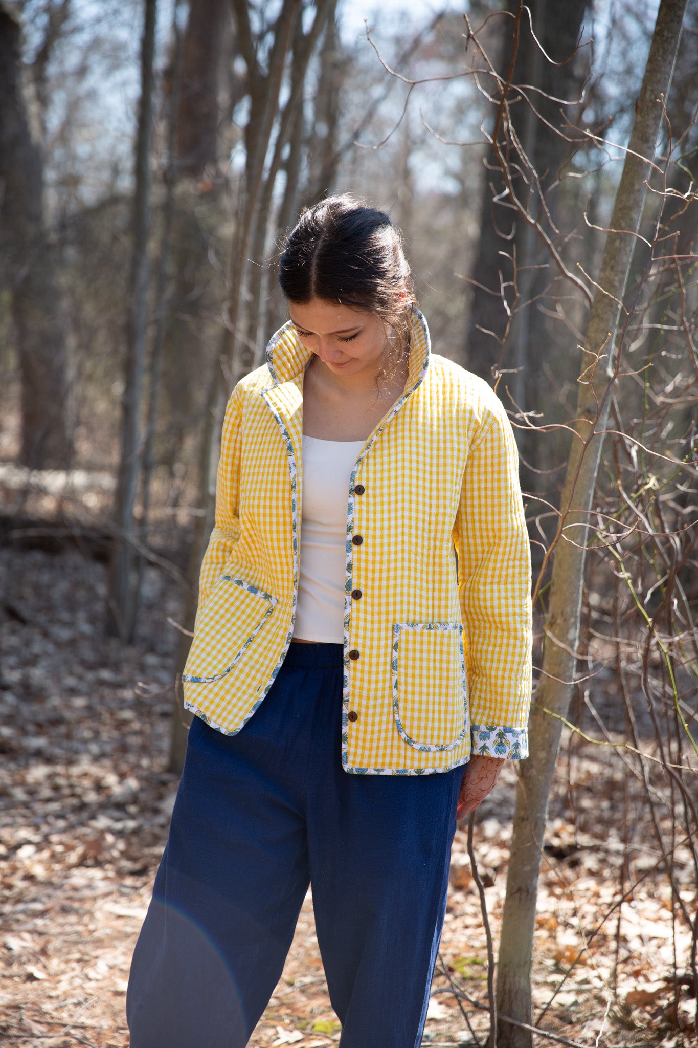 Quilted Clarendon Coat in Picnic