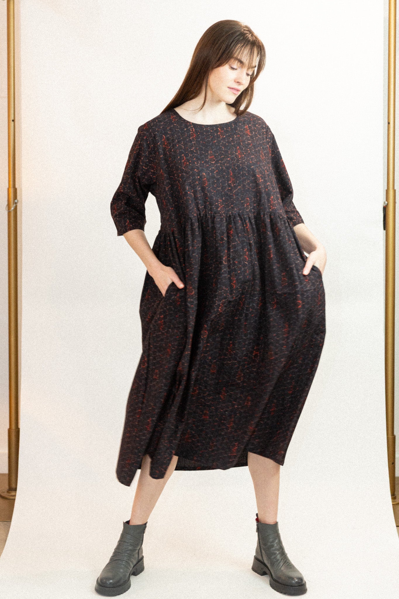 Doree Dress in Honeycomb