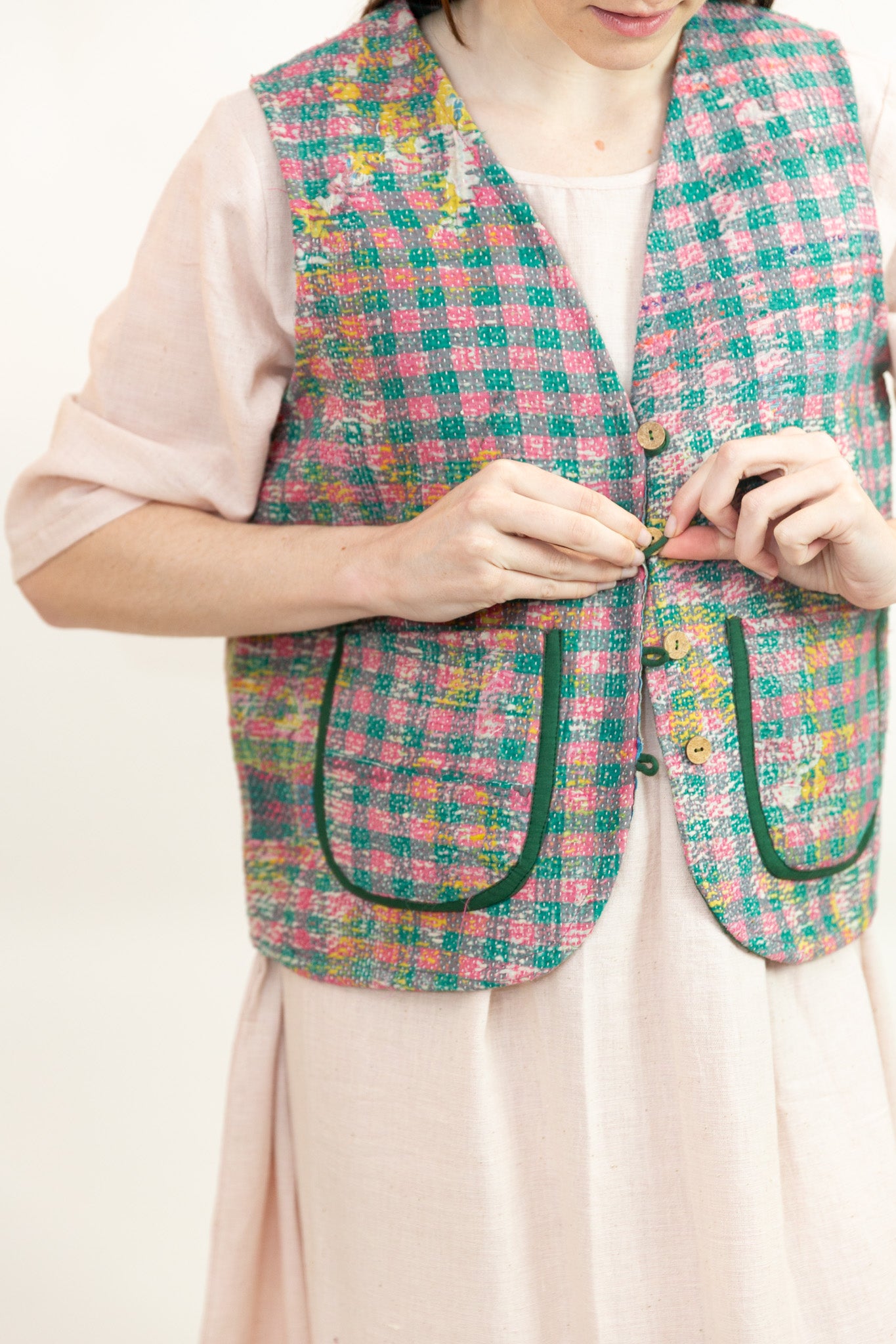 Patina Vest in Check