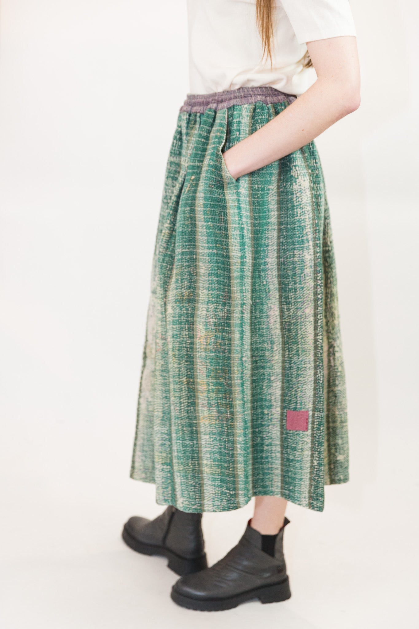 Patina Skirt in Moss