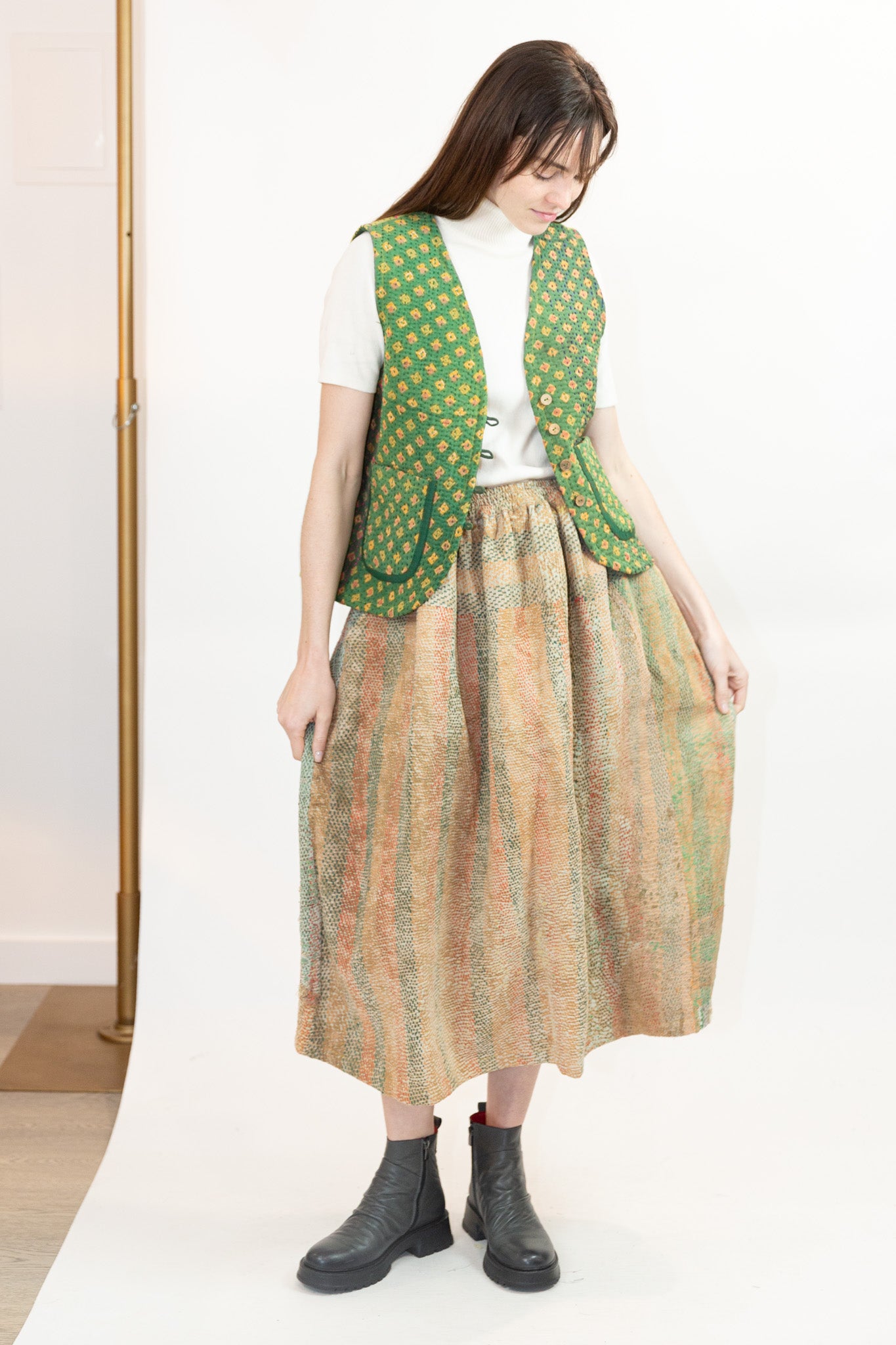 Patina Skirt in Sand