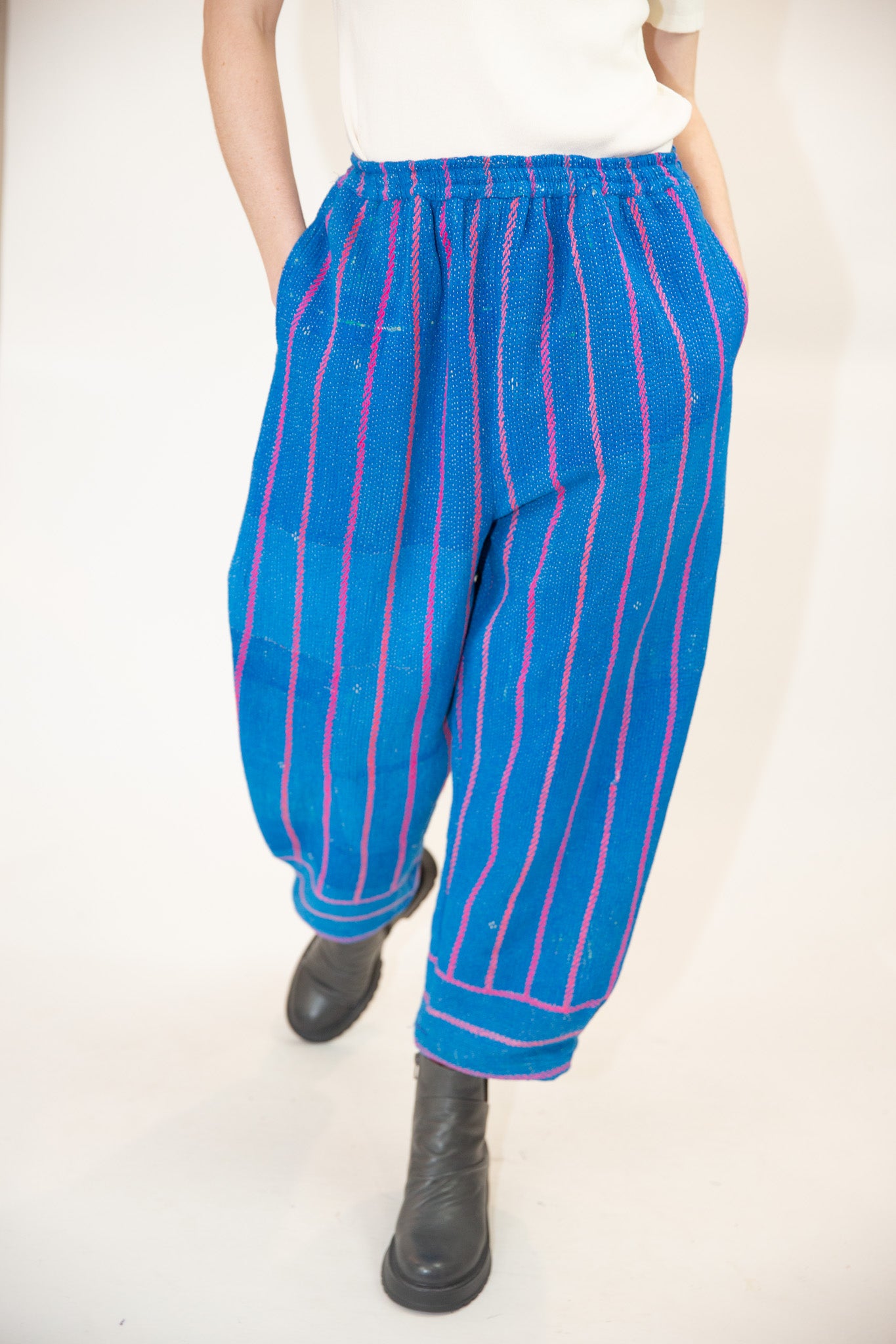 Patina Pant in Cobalt Stripe