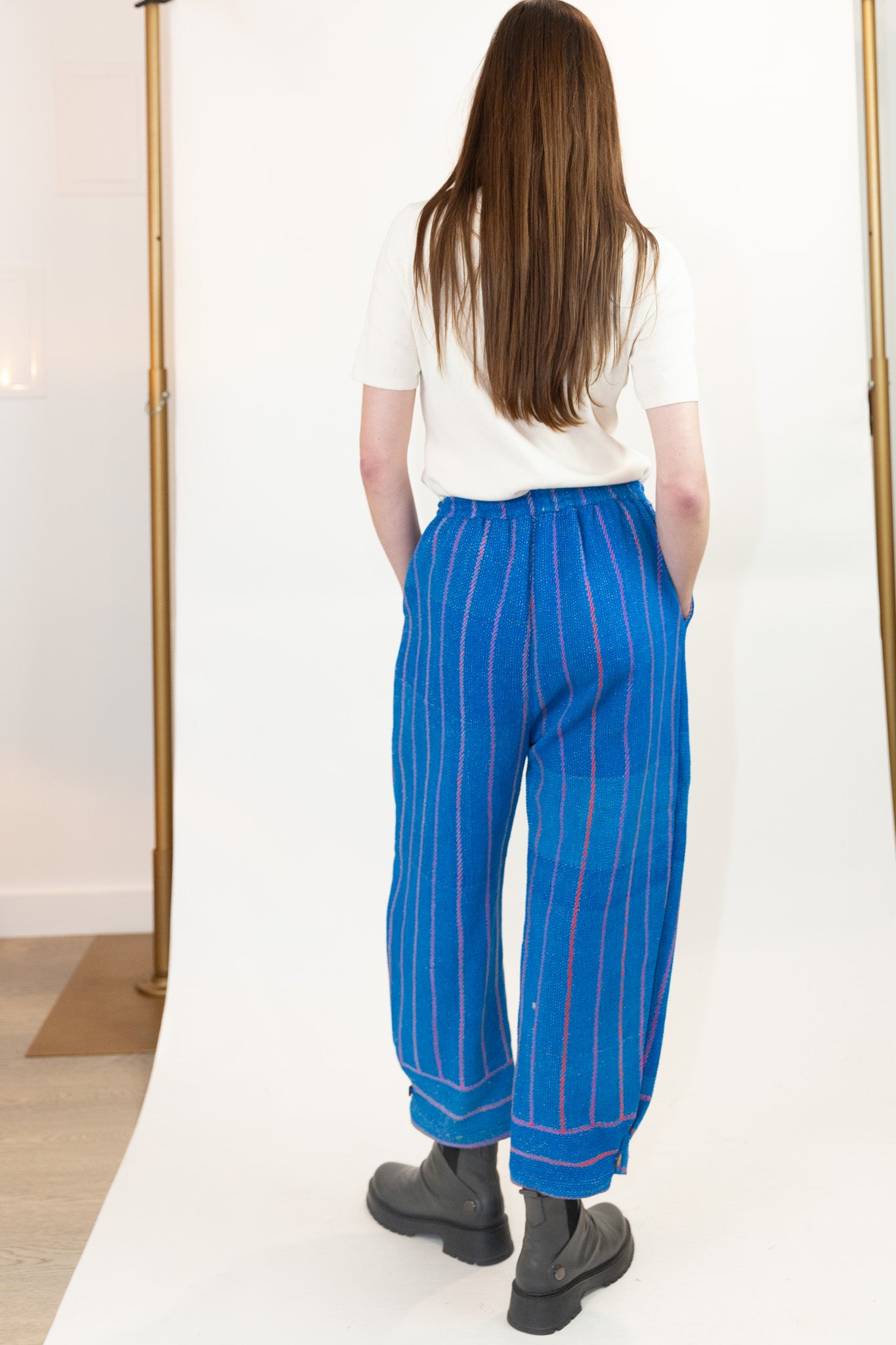 Patina Pant in Cobalt Stripe