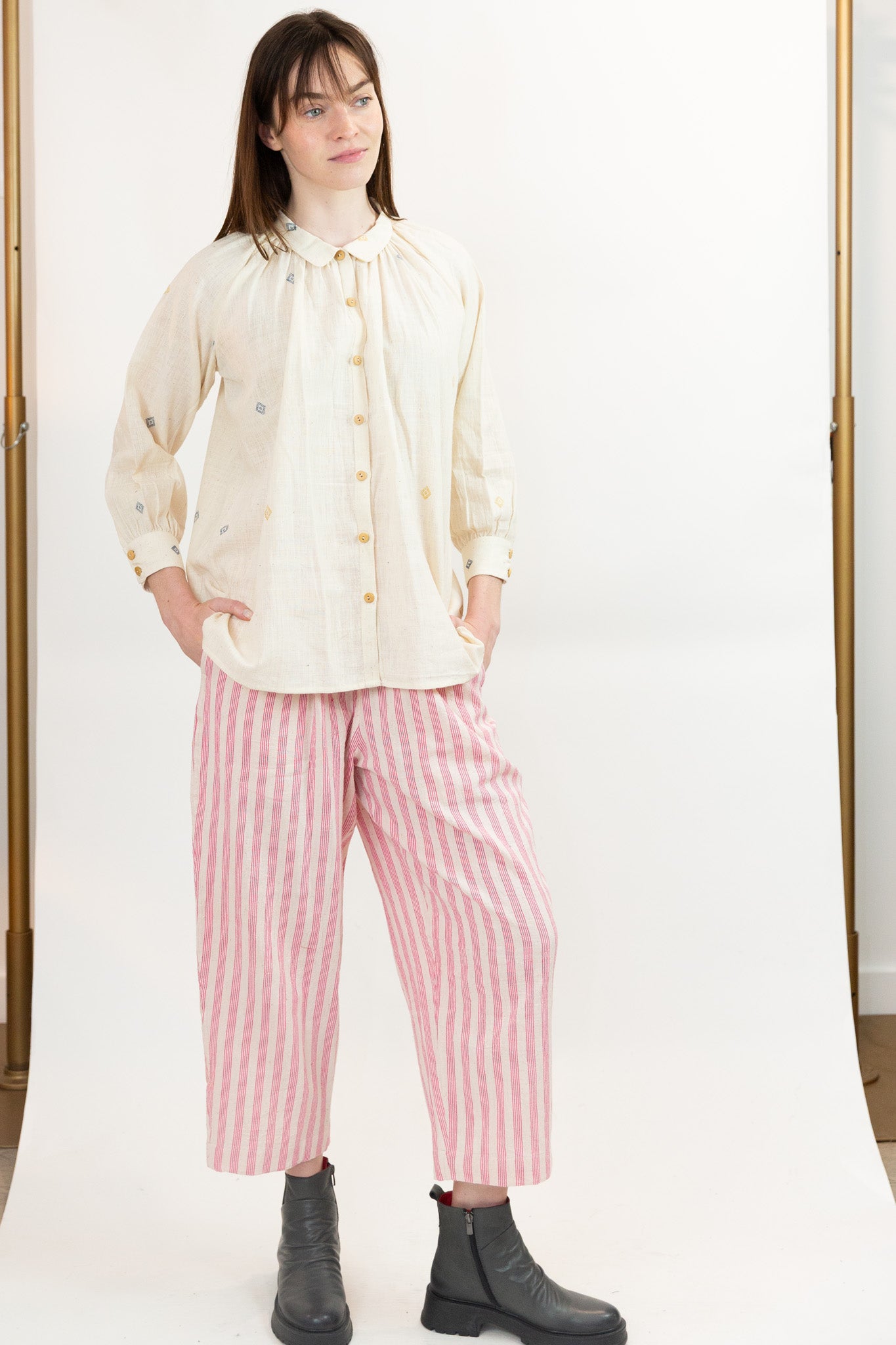 Pru Pant in Handwoven Kala Cotton
