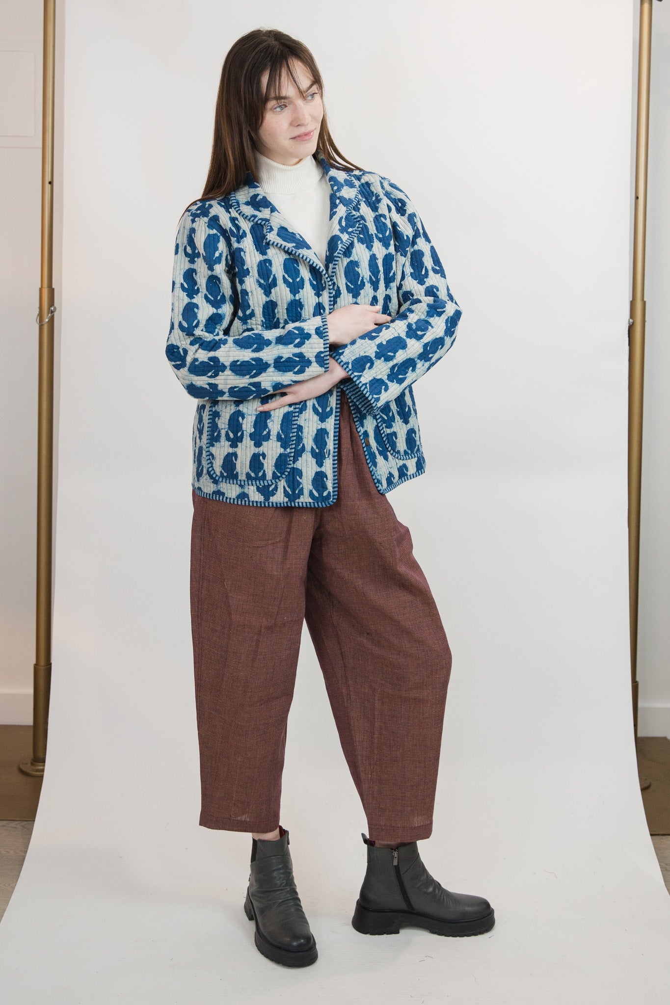 Quilted Clarendon Coat in Paisley