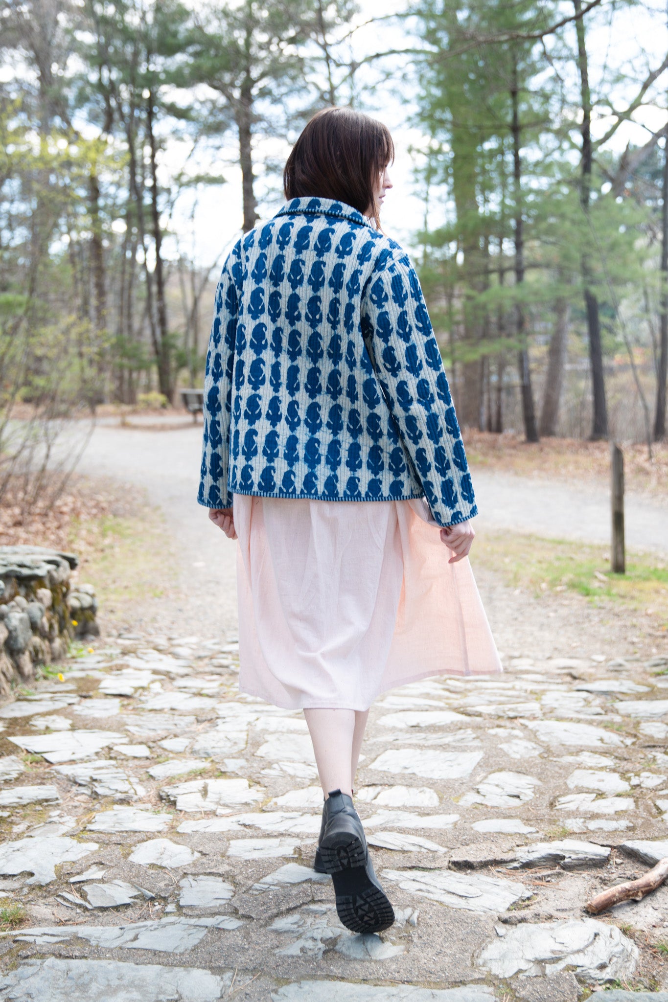 Quilted Clarendon Coat in Paisley